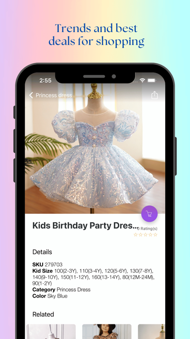 Fashion kids clothing online Screenshot