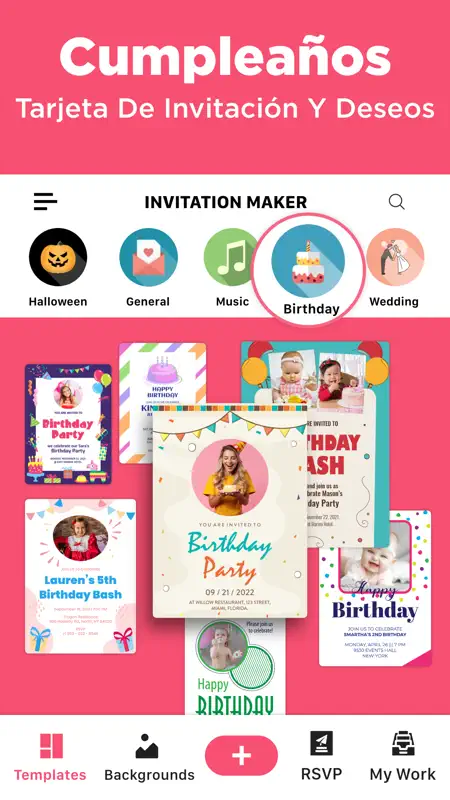 Crear Invitaciones Digitales screenshot 2 of 9
