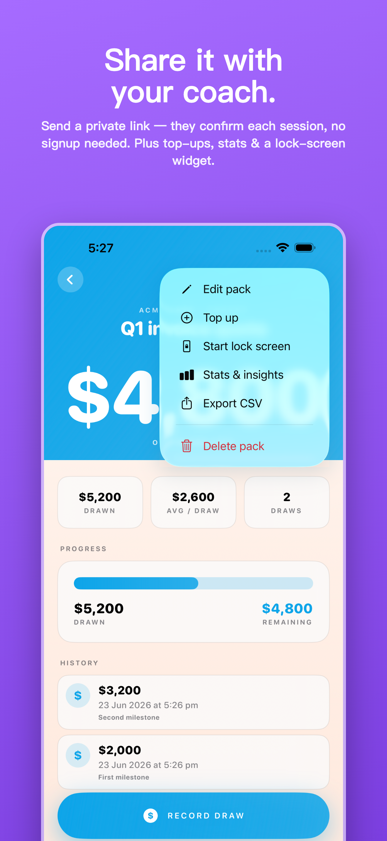 Punchpack: Prepaid Tracker
