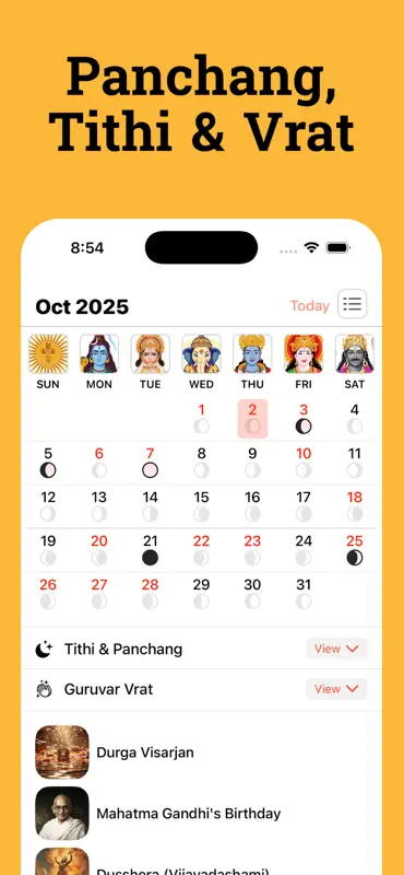 Hindu Calendar: Panchang 2026 screenshot 3 of 8