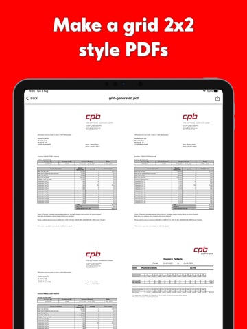 PNG to PDF: Image Converter iPad screenshot