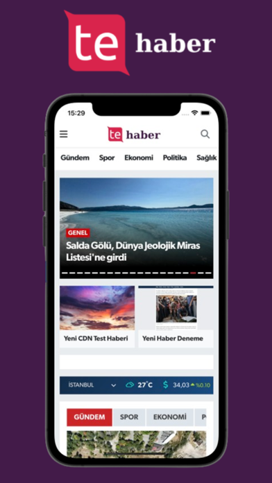 TE Bilişim: Haber Yazılımı Screenshot