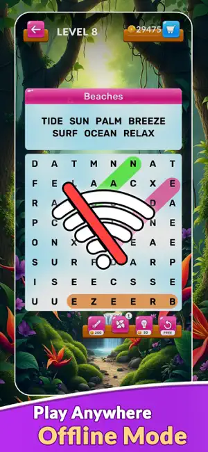 Wordrelaxia : Search Word Jam screenshot 2
