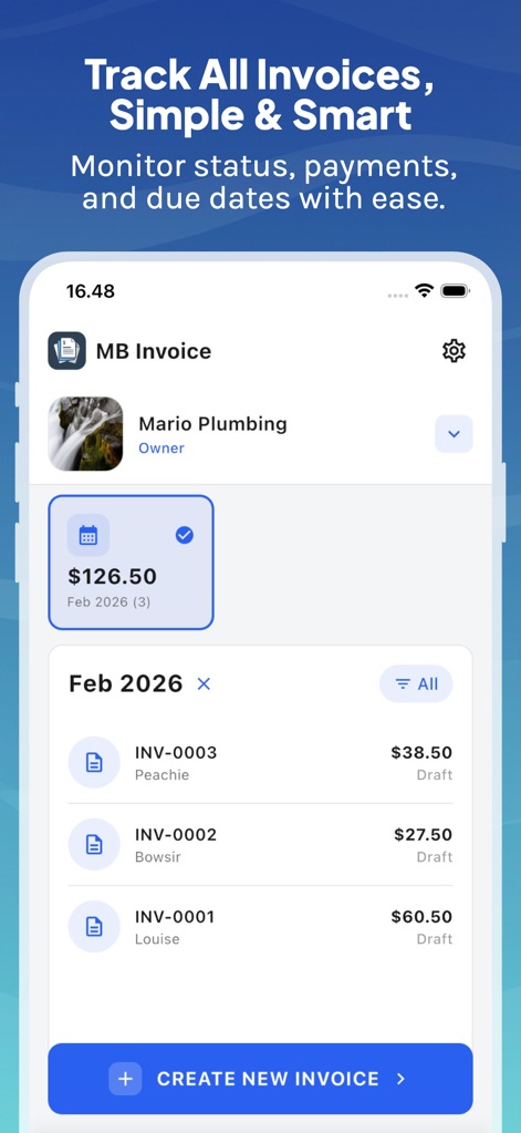 MB Invoice Maker - mb-invoice-maker-tracking-dashboard