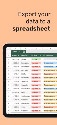 Spending Tracker – Bux iPhone screenshot