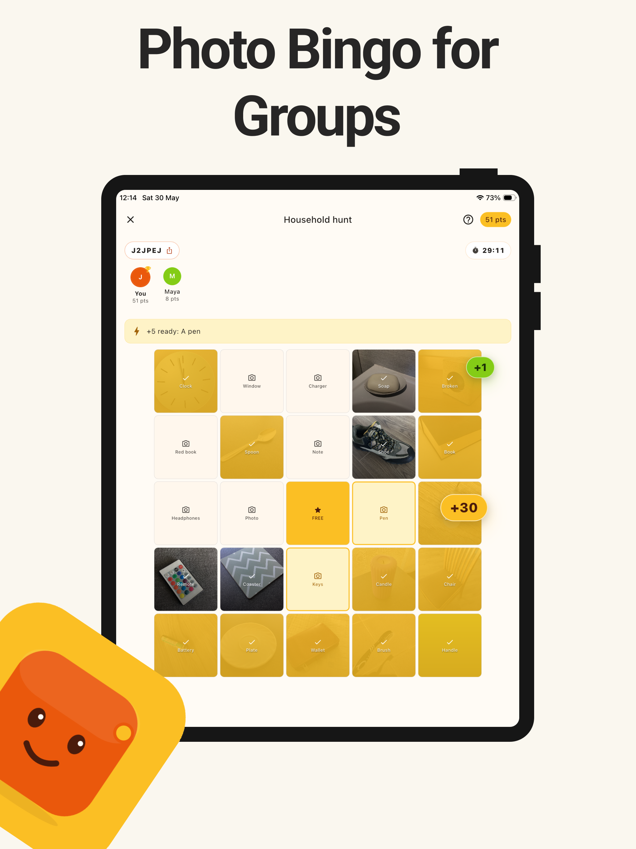 Tilesy: Photo Bingo for Groups
