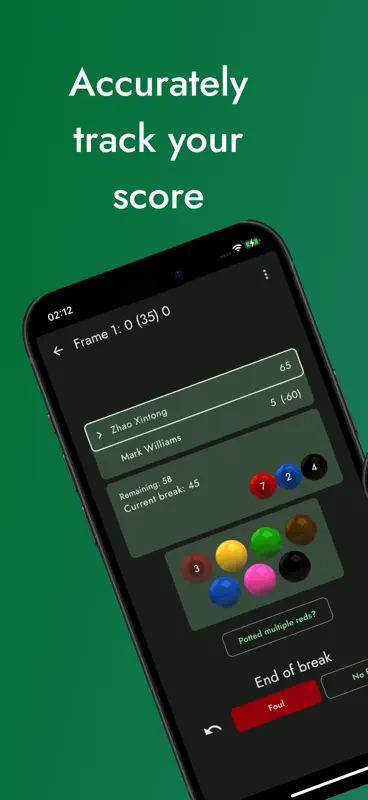 SnookerMate Snooker Scoreboard screenshot 1 of 6