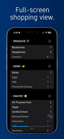 Sift: Simple Shopping List screenshot