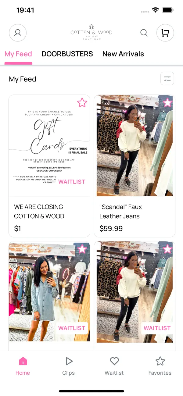 Screenshot #2 pour Cotton & Wood Boutique