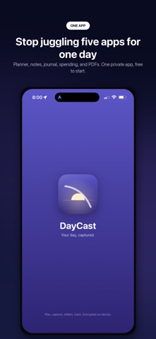 DayCast: Plan + Reflect Screenshot 1 of 10