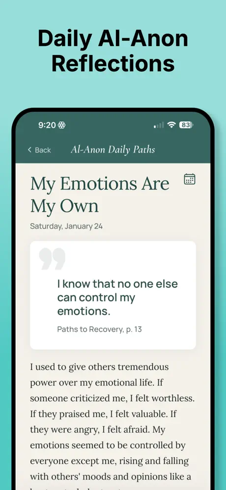 Al-Anon Daily Paths screenshot 2