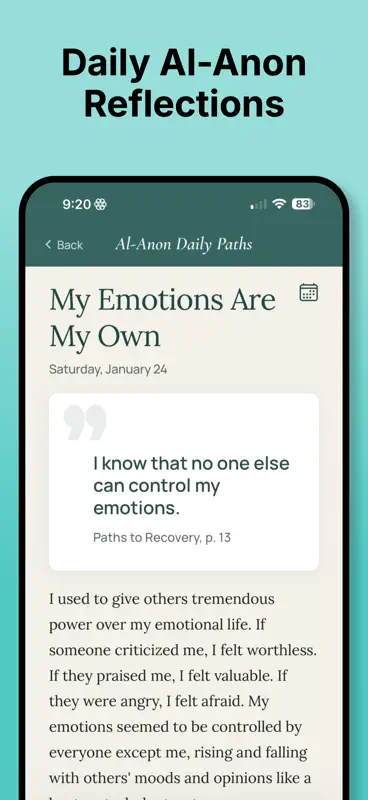 Al-Anon Daily Paths screenshot 2 of 9