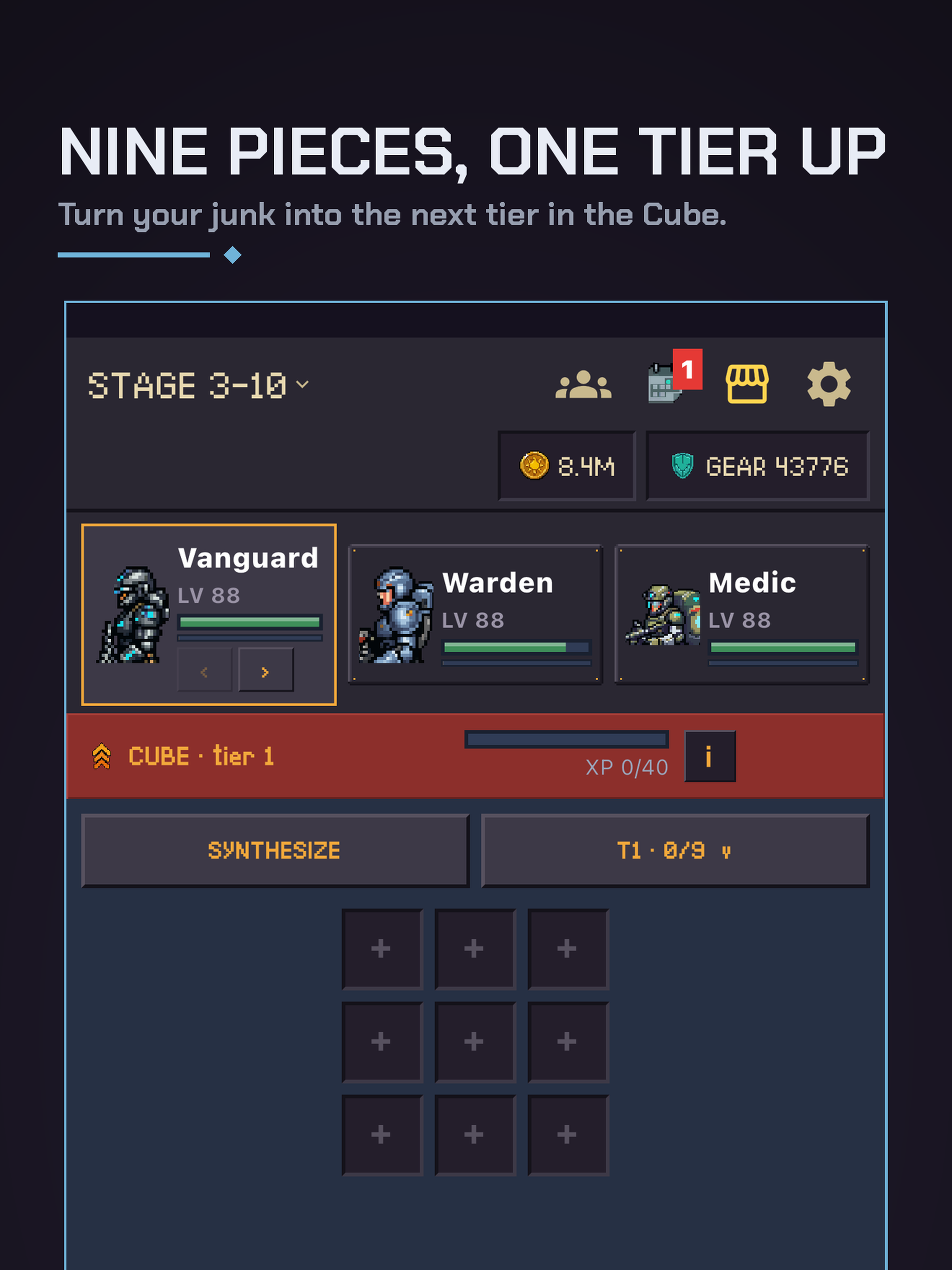 Ironvoid: Idle Squad RPG screenshot 9