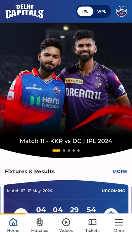 Delhi Capitals Official App