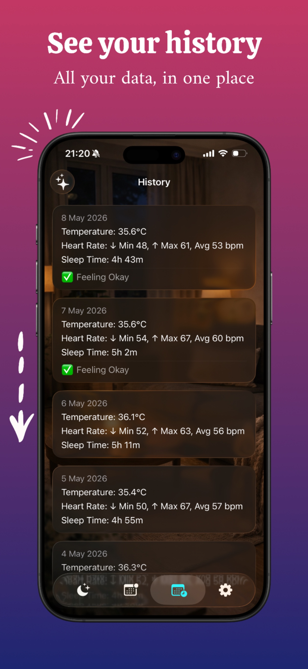 Watch Wrist Temp: Tracker