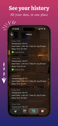 Watch Wrist Temp: Tracker Screenshot 8 of 10
