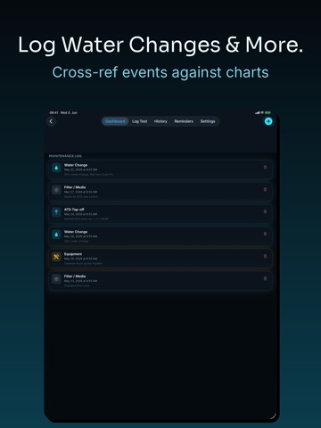 ReefDrift: Reef Parameter Log iPad screenshot