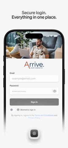 Arrive Resident iPhone screenshot