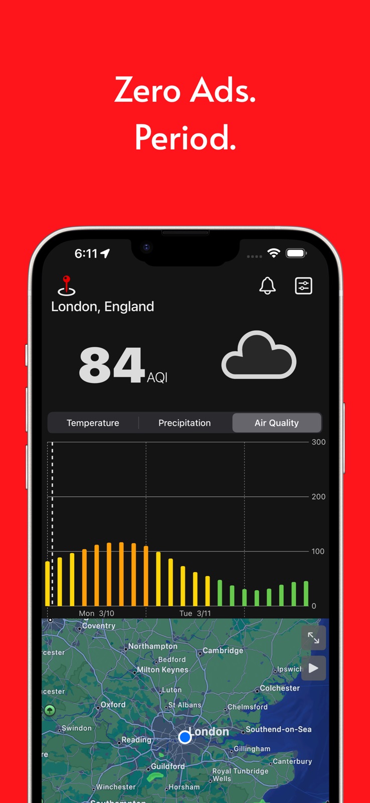 Weather Basic iphone screenshot 1