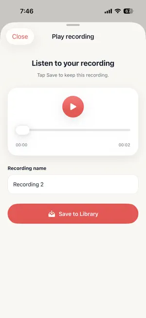 EchoRecorder - Voice Recorder screenshot 2