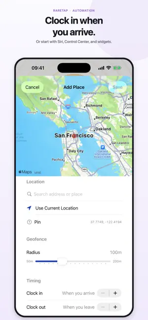 RareTap – Time Clock & Journal screenshot 4