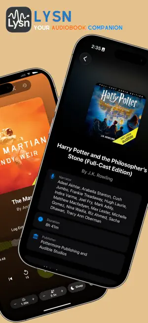 Lysn: Audiobook Player screenshot 1