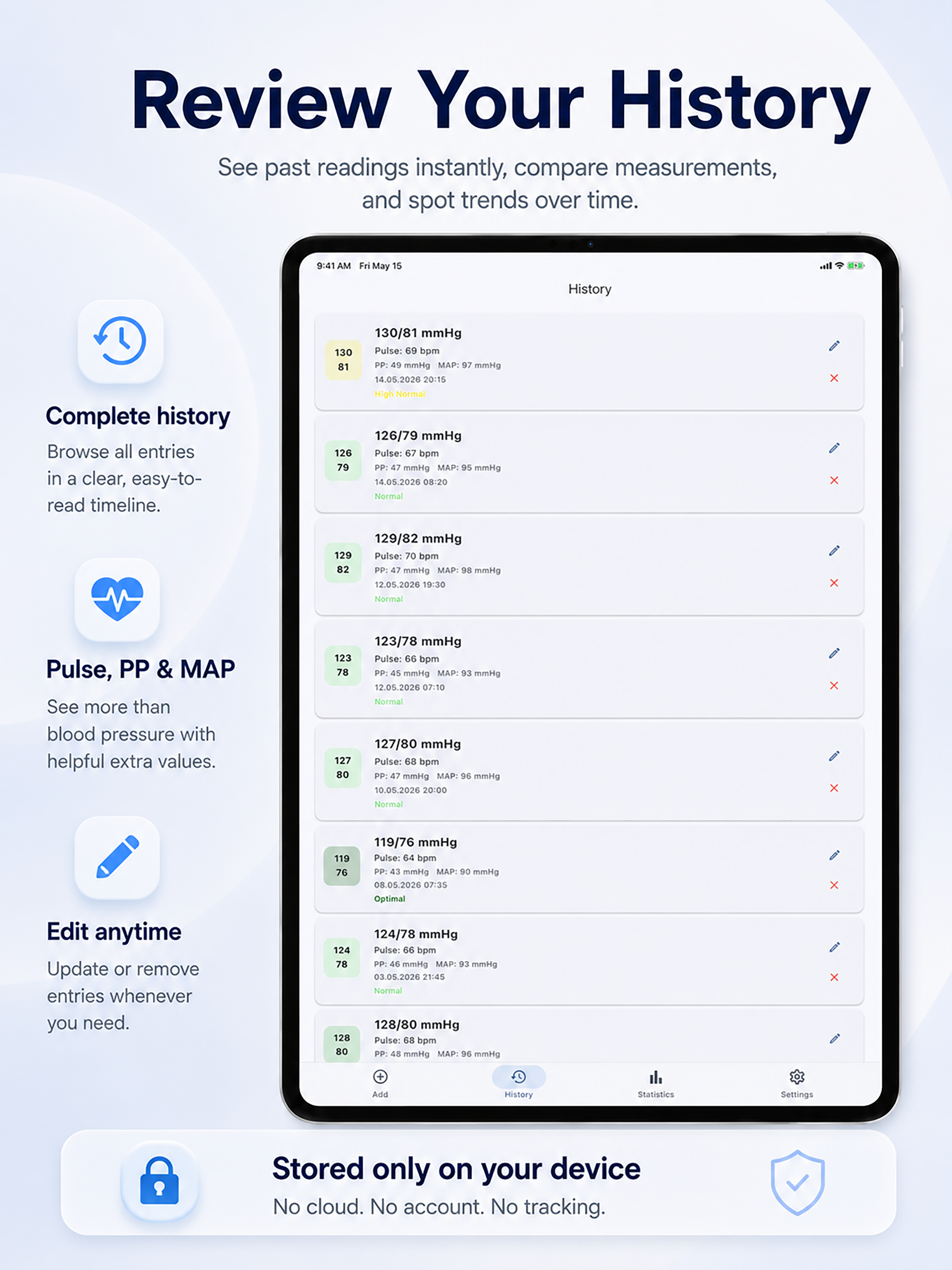 Mein Blutdruck App screenshot 5