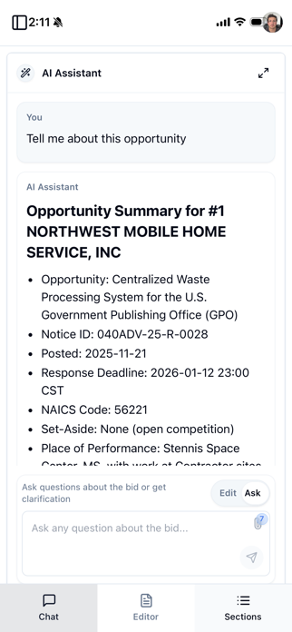 Gov Contract Finder Screenshot 3 of 7