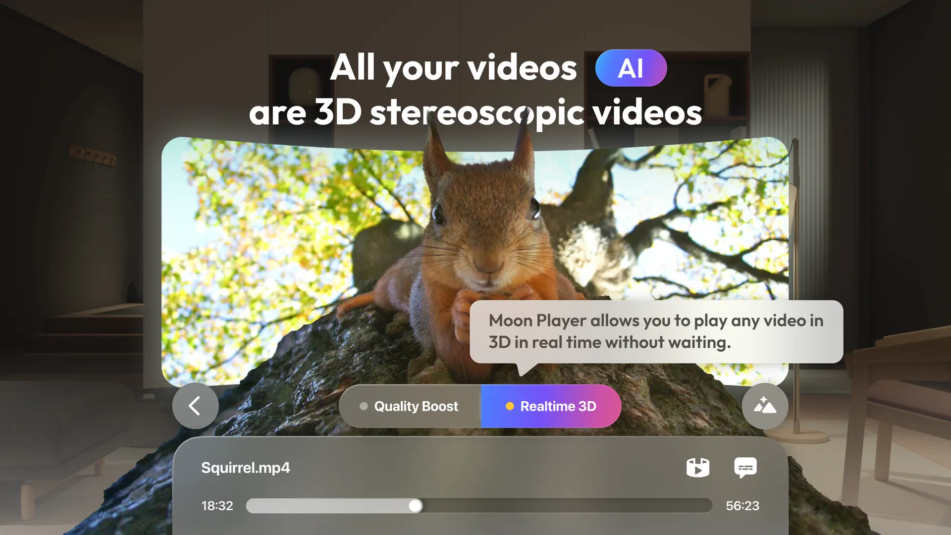 Moon Player: AI-Enhanced 3D screenshot 2
