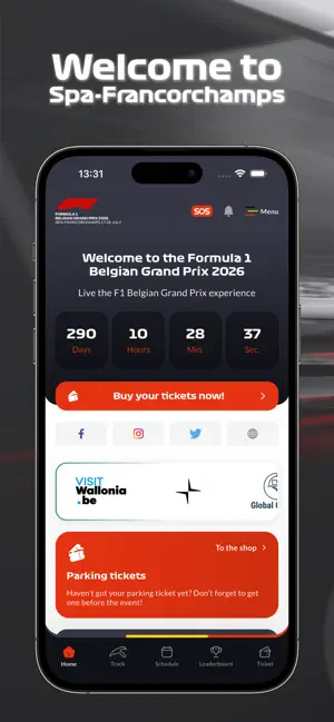 Formula 1 Belgian Grand Prix iPhone screenshot 1