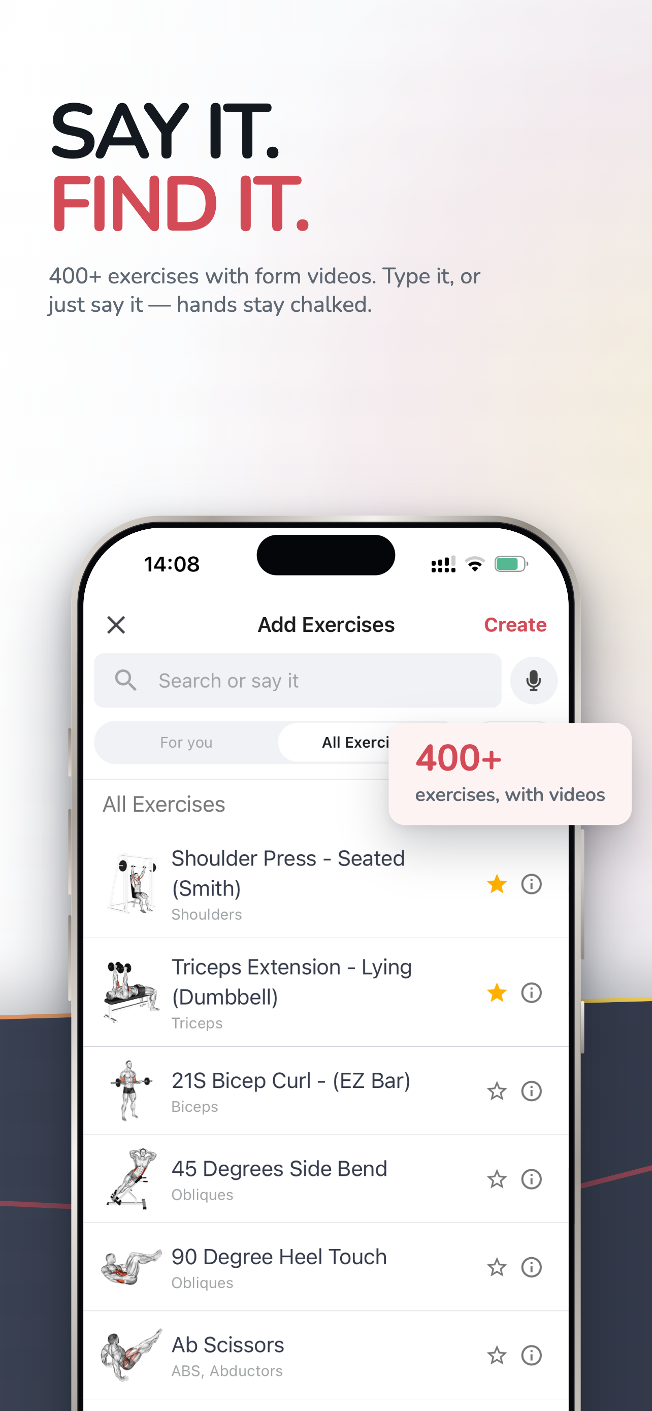 GymNotes: Gym Exercise Notes screenshot 3
