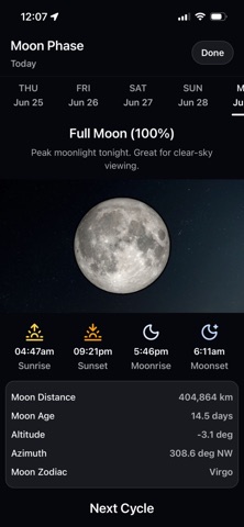SkyFlow Weather iPhone screenshot