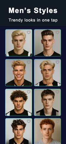 HairLive: Hair Cut Filter AI iPhone screenshot
