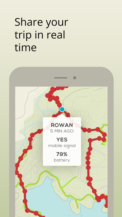 Screenshot #3 pour Cairn – Hiking Safety Tracker