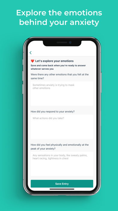 Anxiety Journal- CBT Prompts Screenshot