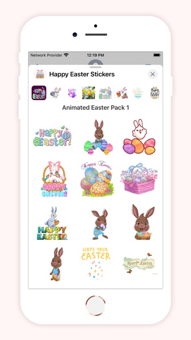 Screenshot #2 pour Animated Easter Stickers