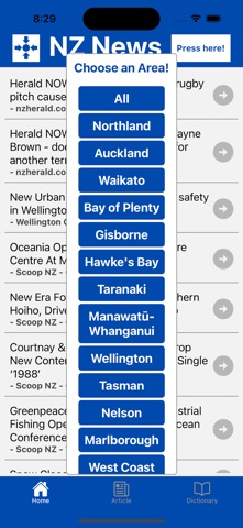 NZ News Feeds screenshot