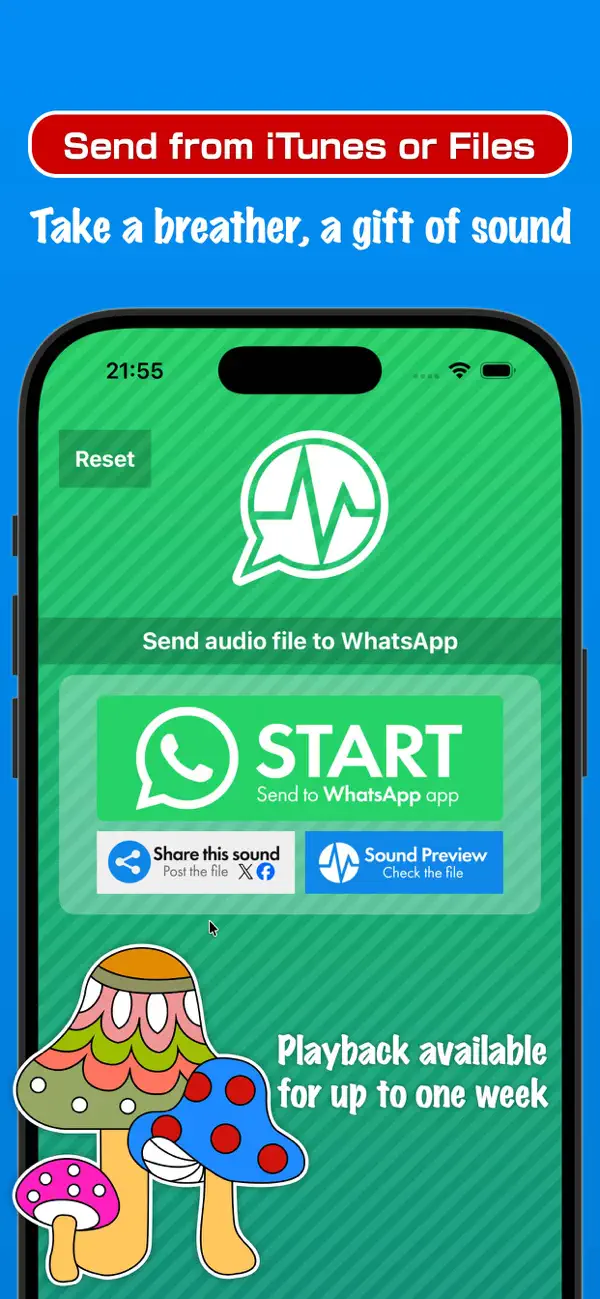 Screenshot #3 pour Audio Send for WhatsApp