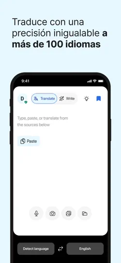 Captura de pantalla de Traductor De DeepL en iPhone 2