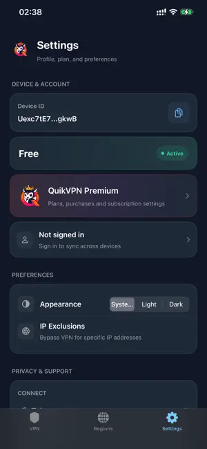 QuikVPN screenshot 3