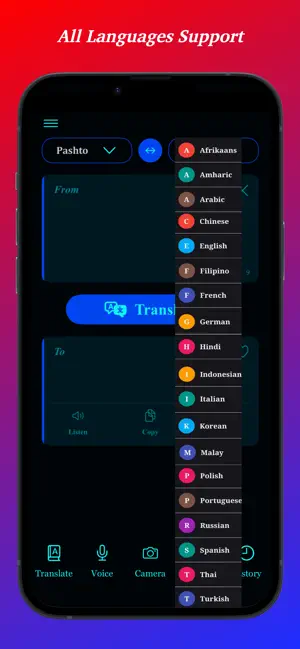 Pashto Translator App screenshot 2