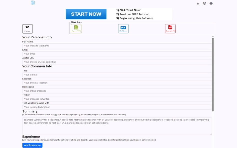 Resume Maker Offline (macOS) 由: Hopebest Inc Limited Resume Maker Offline (macOS) 由: Hopebest Inc Limited