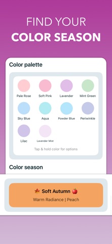 Colors AI Analysis & Glow Tips iPhone screenshot