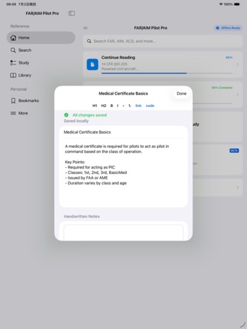FAR/AIM Pilot Pro iPad screenshot
