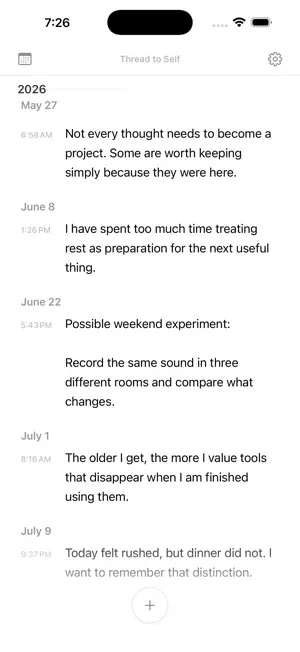 Thread to Self screenshot 1