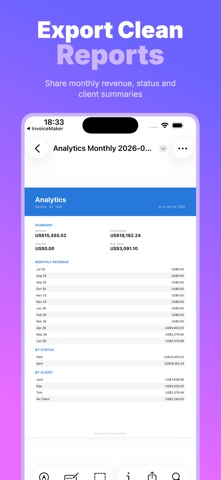 Invoice Maker: Estimate PDF iPhone screenshot
