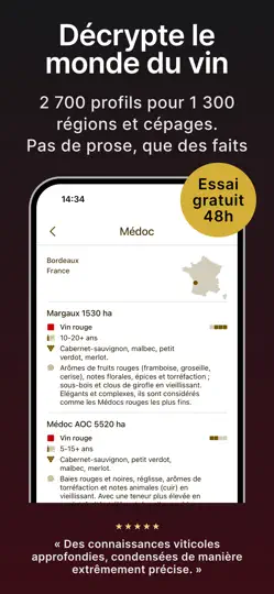 Capture d'écran de Profils De Vins & Cépages sur iPhone 1