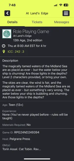 Gen Con screenshot 1