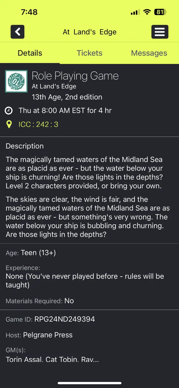 Screenshot #1 pour Gen Con