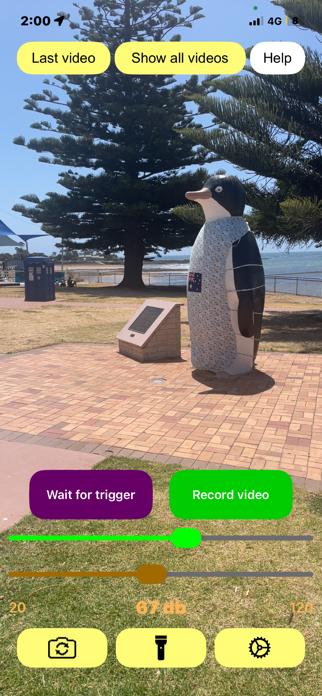 Video recorder with trigger Screenshot 1 of 9